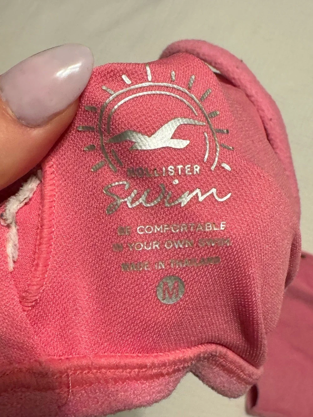 Hollister Solid Pink Two-Piece Bikini Set